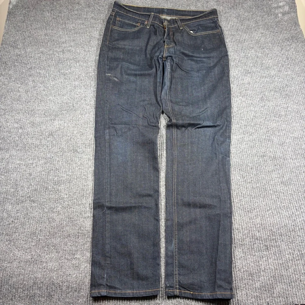 Levis 541 Jeans Mens 34x34 Athletic Taper Dark Wash Blue Denim 18181-0229